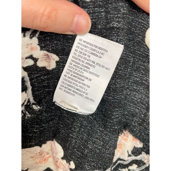 American Eagle Outfitters Hi Lo Floral Wrap Maxi Skirt Sz XS - Picture 9 of 10